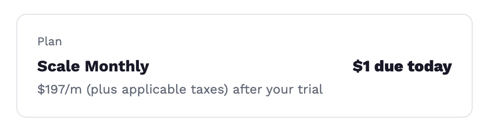 On the $1 charge